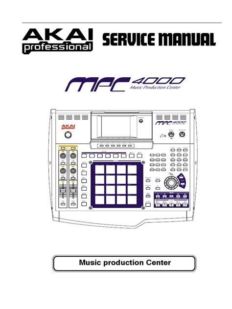 AKAI Professional MPC4000 Service Manual pdf